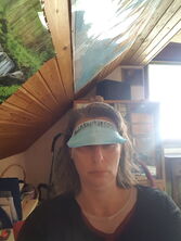 Maske als Blendschutz